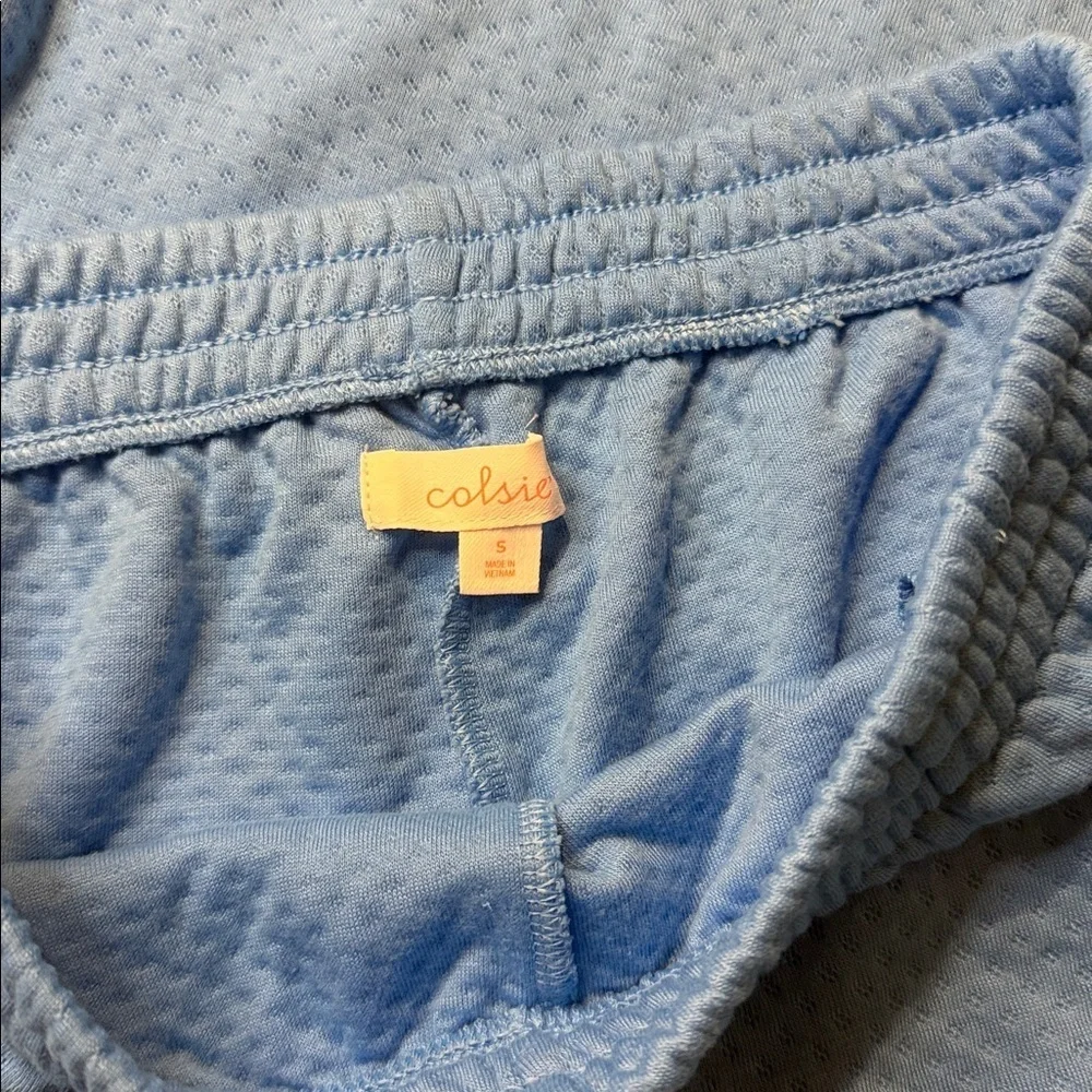 Colsie Blue Textured Pajama Set